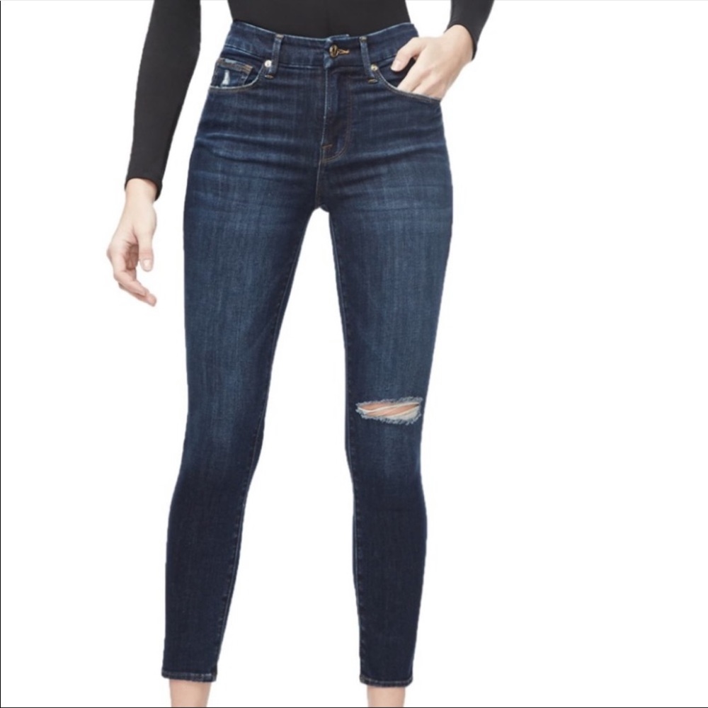 Good American Good Legs Crop High Rise Skinny Jean